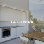 Cocina lineal blanca